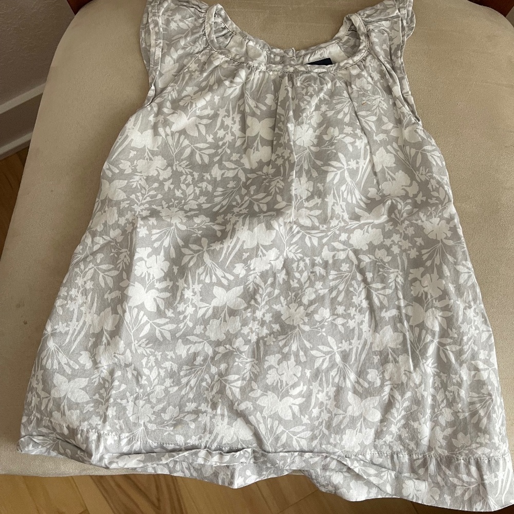 Grey and white dress